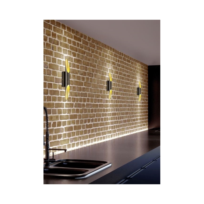 Trio - LED Stenska svetilka BOLERO 2xLED/3,1W/230V CRI 90 baker