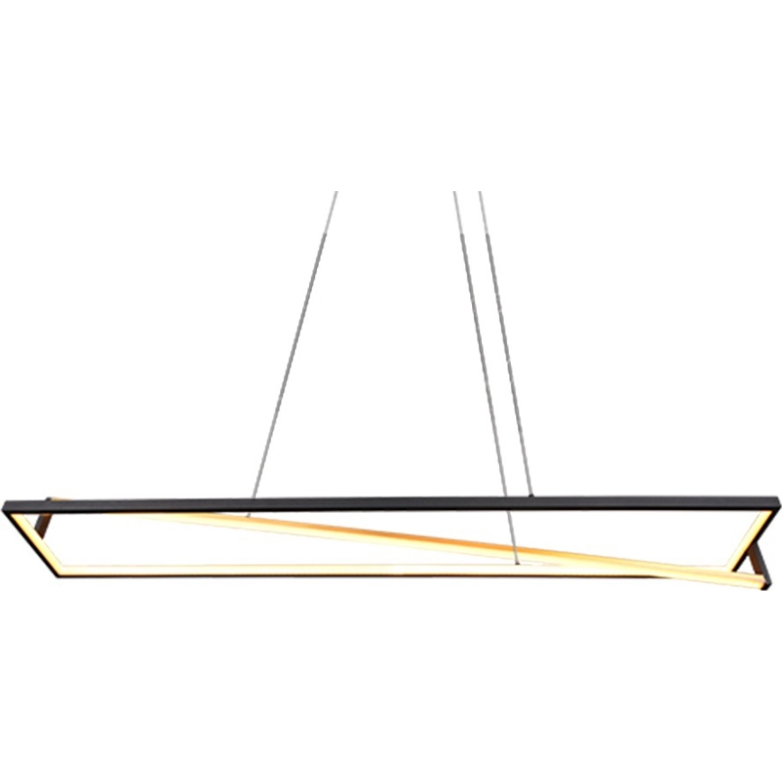 Trio - zatemljiv LED viseči lestenec na kablu EDGE LED/35W/230V 2300/3000/4000K črna/zlata