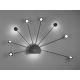 Trio - LED Zatemnitvena stenska svetilka PEACOCK 9xLED/2,6W/230V črna
