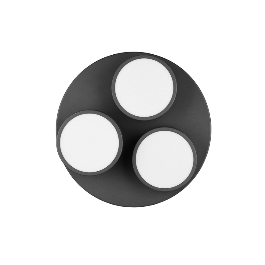 Trio - LED zatemnljivo stropno svetilo FRANKLIN 3xLED/8,5W/230V 3000K premer 35 cm črna