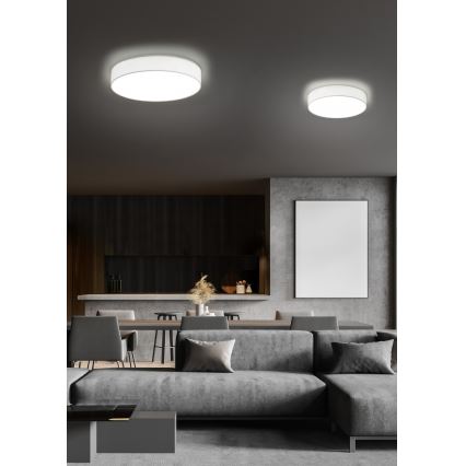Trio - LED zatemnjivo stropno svetilo LUGANO LED/22W/230V 3000K Ø 40 cm bela