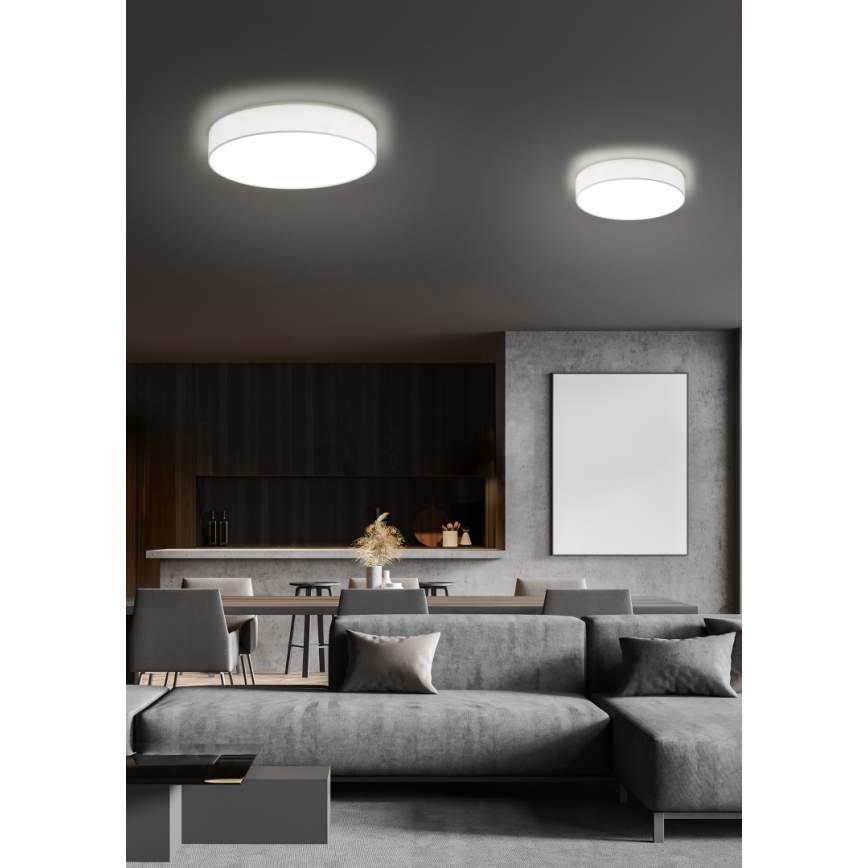 Trio - LED zatemnjivo stropno svetilo LUGANO LED/22W/230V 3000K Ø 40 cm bela