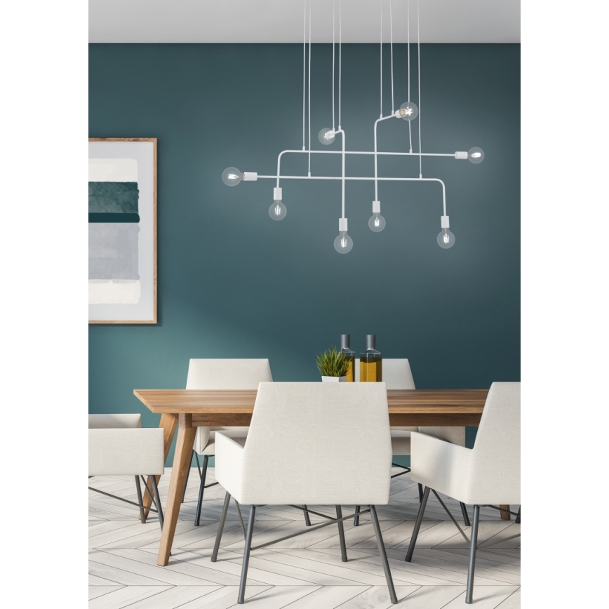 Trio - Lestenec na vrvici CONNOR 8xE27/10W/230V