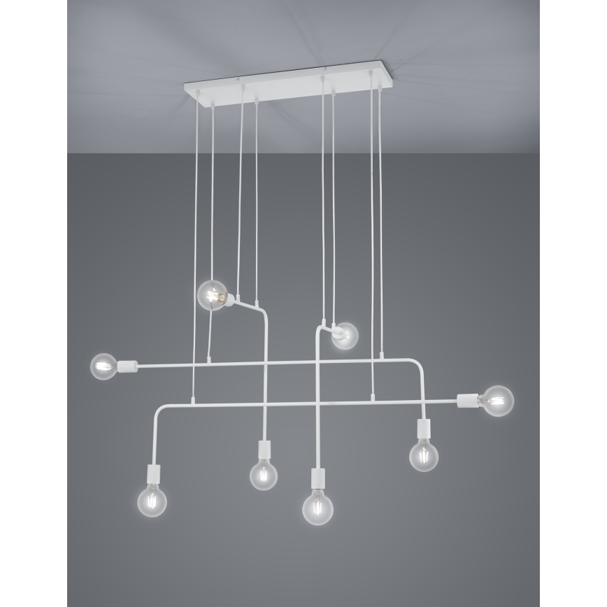 Trio - Lestenec na vrvici CONNOR 8xE27/10W/230V
