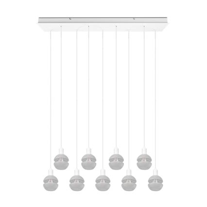 Trio - Lestenec na vrvici MELA 9xE14/25W/230V bela