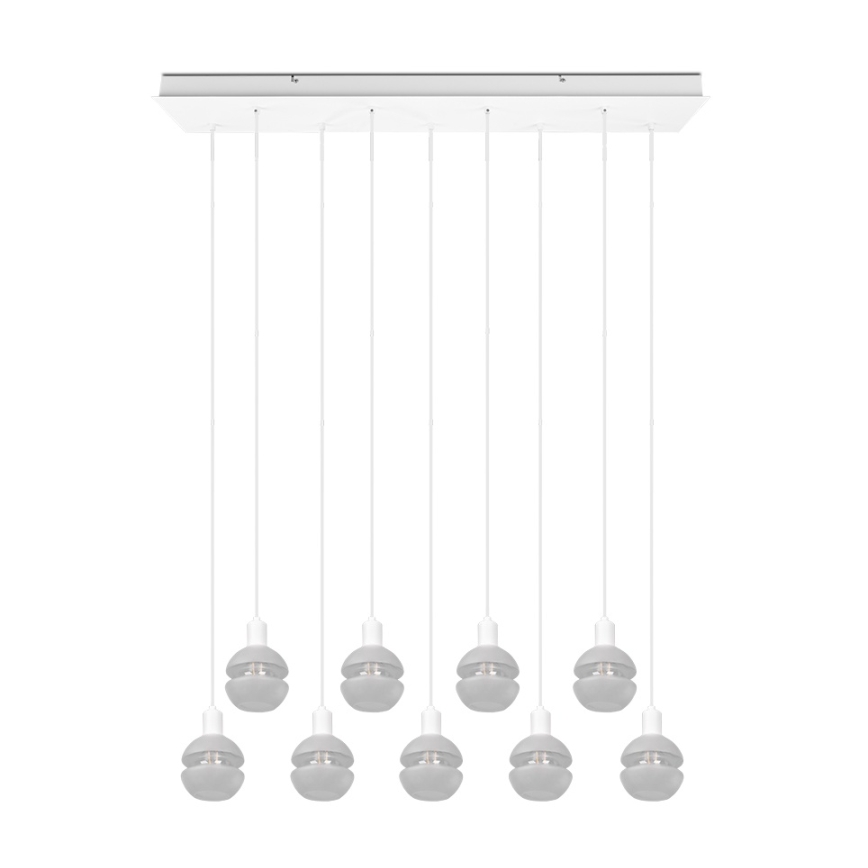 Trio - Lestenec na vrvici MELA 9xE14/25W/230V bela