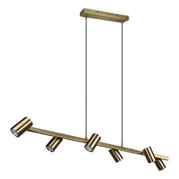 Trio - Viseči lestenec MARLEY na kablu 6xGU10/35W/230V medenina