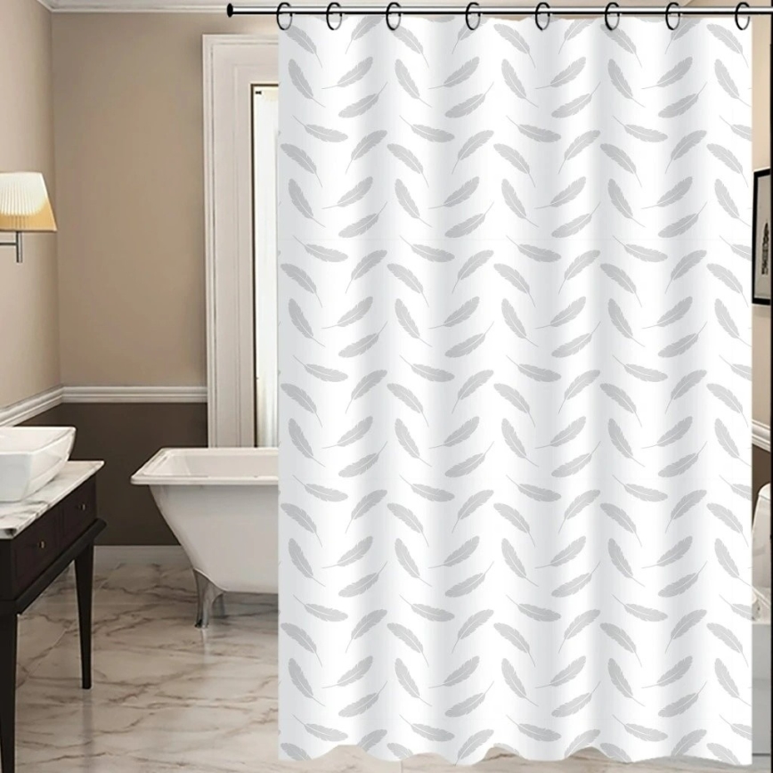 Tuš zavesa TORO PREMIUM 178x199 cm listi