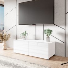 TV miza CALABRINI 37x100 cm bela
