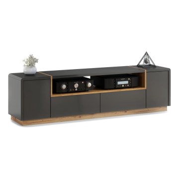 TV miza FRED antracit/hrast artisan