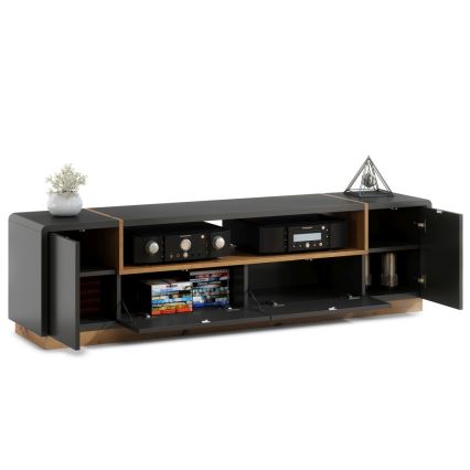 TV miza FRED antracit/hrast artisan