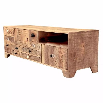 TV miza MANU 160x50 cm masiven les/mangovec