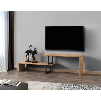 TV miza OVIT 44x153 cm rjava/črna