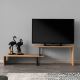 TV miza OVIT 44x153 cm rjava/črna