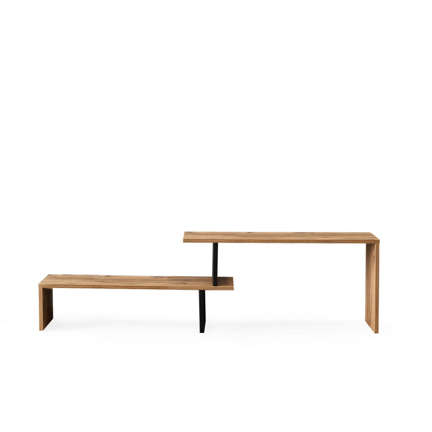 TV miza OVIT 44x153 cm rjava/črna