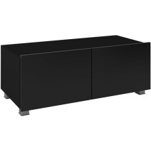 TV miza PAVO 37x100 cm črna sijajna/mat črna