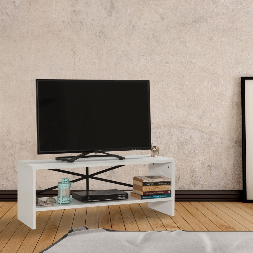 TV miza ROZI 45x90 cm bela