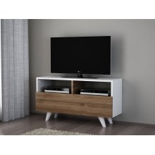 TV mizica NOVELLA 50,6x90 cm bela/rjava