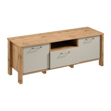 TV omarica MENTA 138x49 cm hrast wotan/siva
