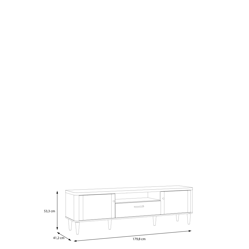 TV omarica VIRO rjava/bežna