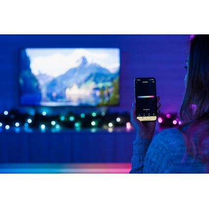 Twinkly - LED RGBW z nastavljivo svetlostjo božična dekoracija GARLAND 50xLED 2,7 m Wi-Fi