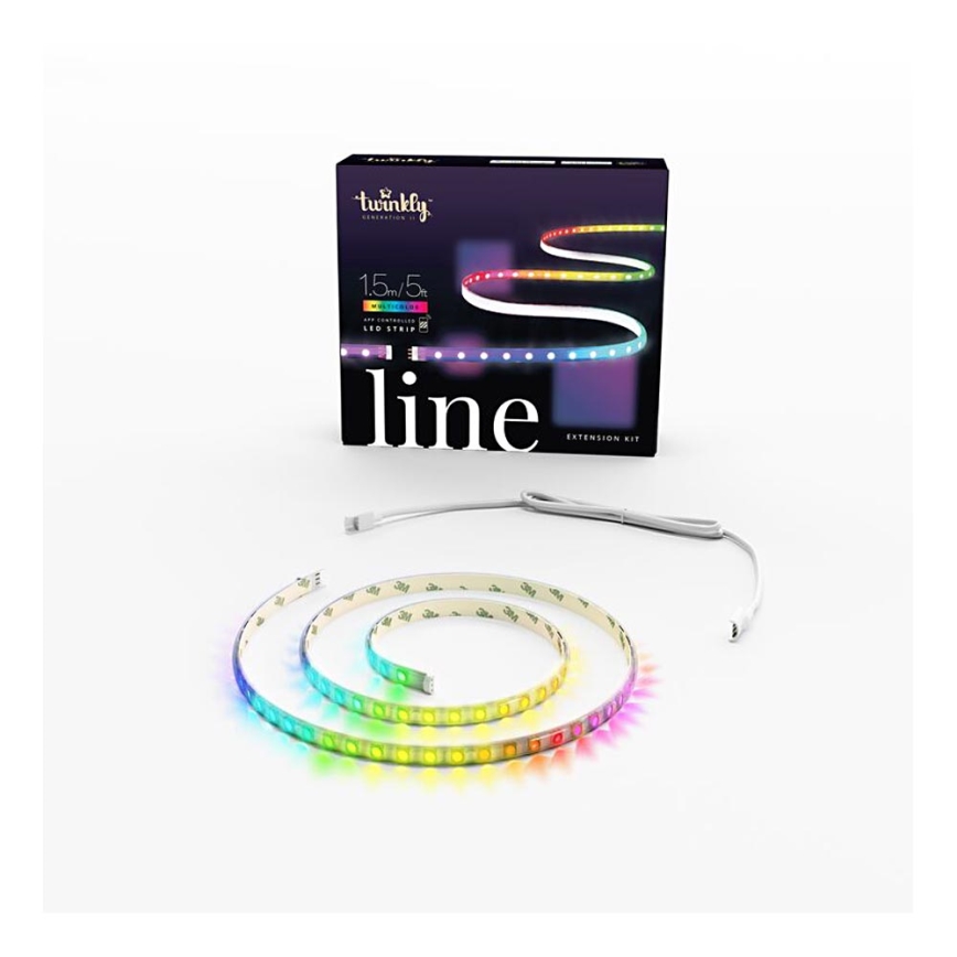 Twinkly - LED RGB Dodatek zatemnitveni trak LINE 100xLED 1,5 m Wi-Fi