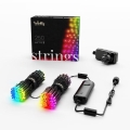 Twinkly - LED RGB zatemljiv zunanji niz STRINGS 250xLED 23,5m IP44 Wi-Fi