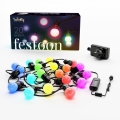 Twinkly - LED RGB Zatemnitven zunanji Dekorativna veriga FESTOON 20xLED 14m IP44 Wi-Fi