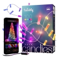 Twinkly - LED RGB Zatemnitvena božična veriga CANDIES 100xLED 8 m USB Wi-Fi