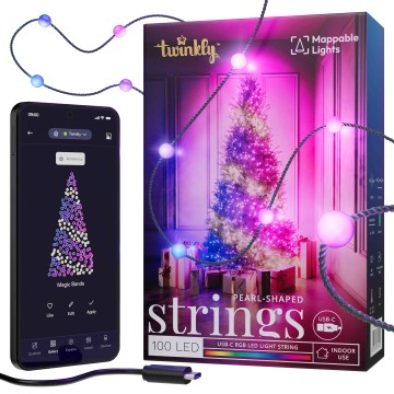 Twinkly - LED RGB Zatemnitvena božična veriga CANDIES 100xLED 8 m USB Wi-Fi