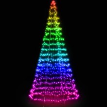 Twinkly - LED RGB Zunanje božično drevo LIGHT TREE 300xLED 2m IP44 Wi-Fi