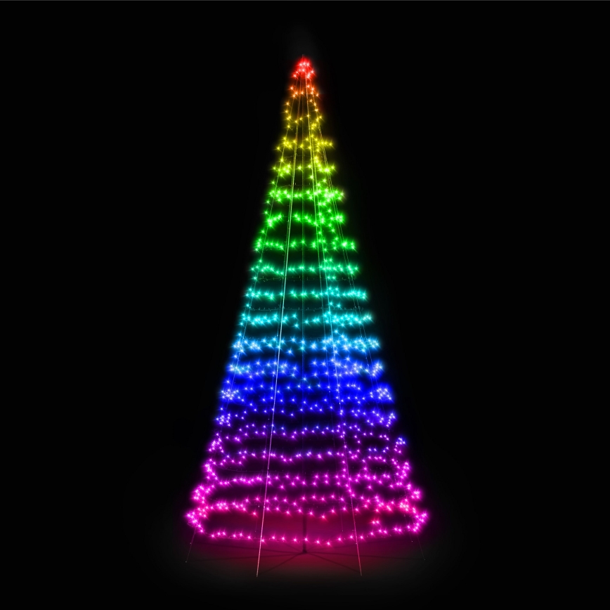 Twinkly - LED RGBW Dimerizabilno zunanje božično drevo LIGHT TREE 1000xLED 6 m IP44 Wi-Fi