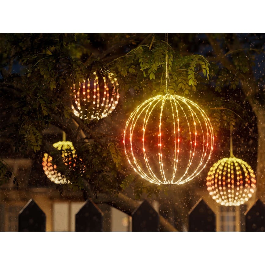 Twinkly - LED RGBW zatemnjiva zunanja dekoracija SPHERE 210xLED IP44 Wi-Fi