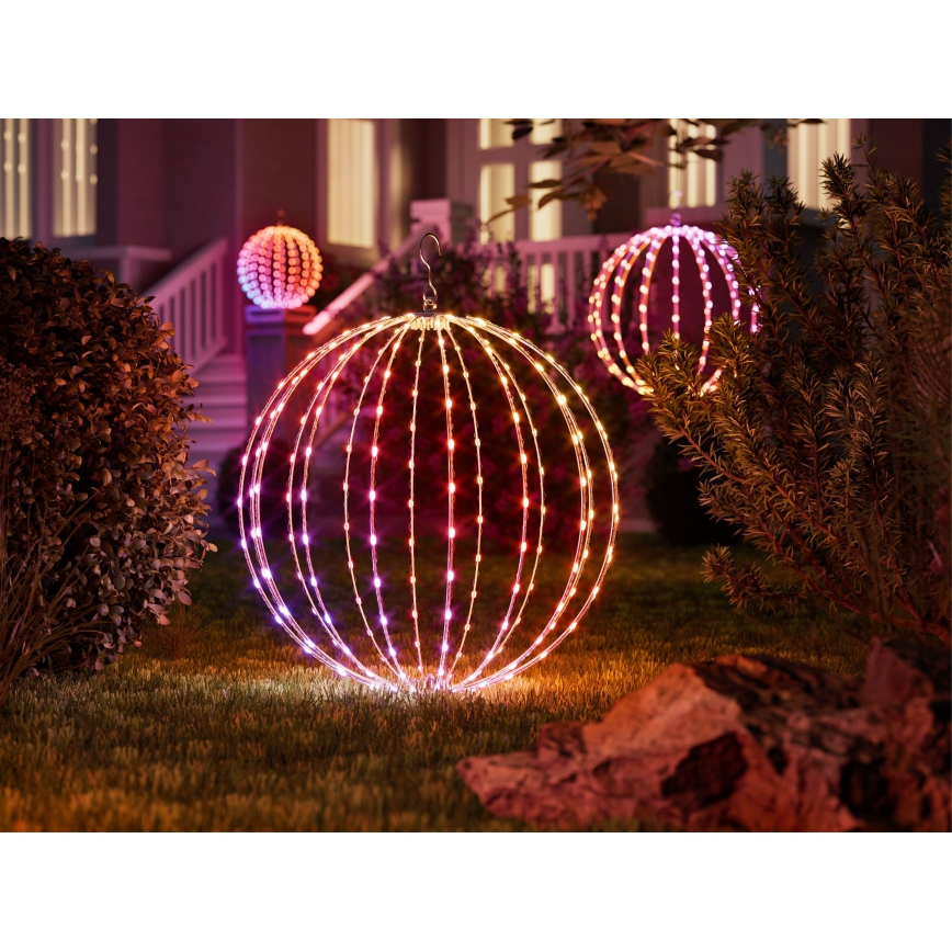 Twinkly - LED RGBW zatemnjiva zunanja dekoracija SPHERE 210xLED IP44 Wi-Fi