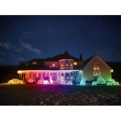 Twinkly - LED RGBW zatemnjen zunanji božični jelen REINGEERS 160xLED IP44 Wi-Fi