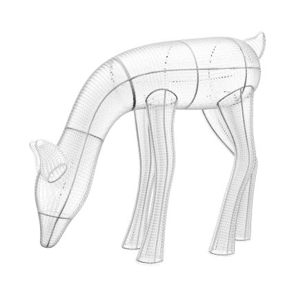 Twinkly - LED RGBW zatemnjen zunanji božični jelen REINGEERS 160xLED IP44 Wi-Fi