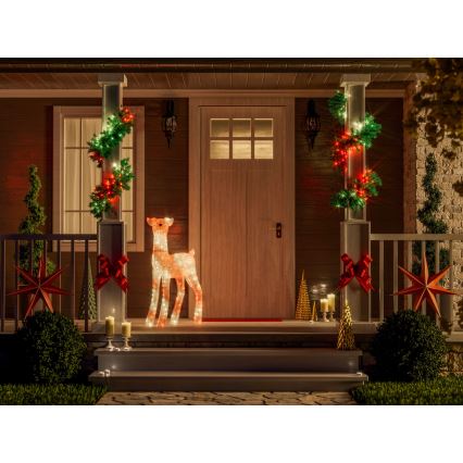 Twinkly - LED RGBW zatemljiv zunanji božični sob REINGEERS 200xLED IP44 Wi-Fi
