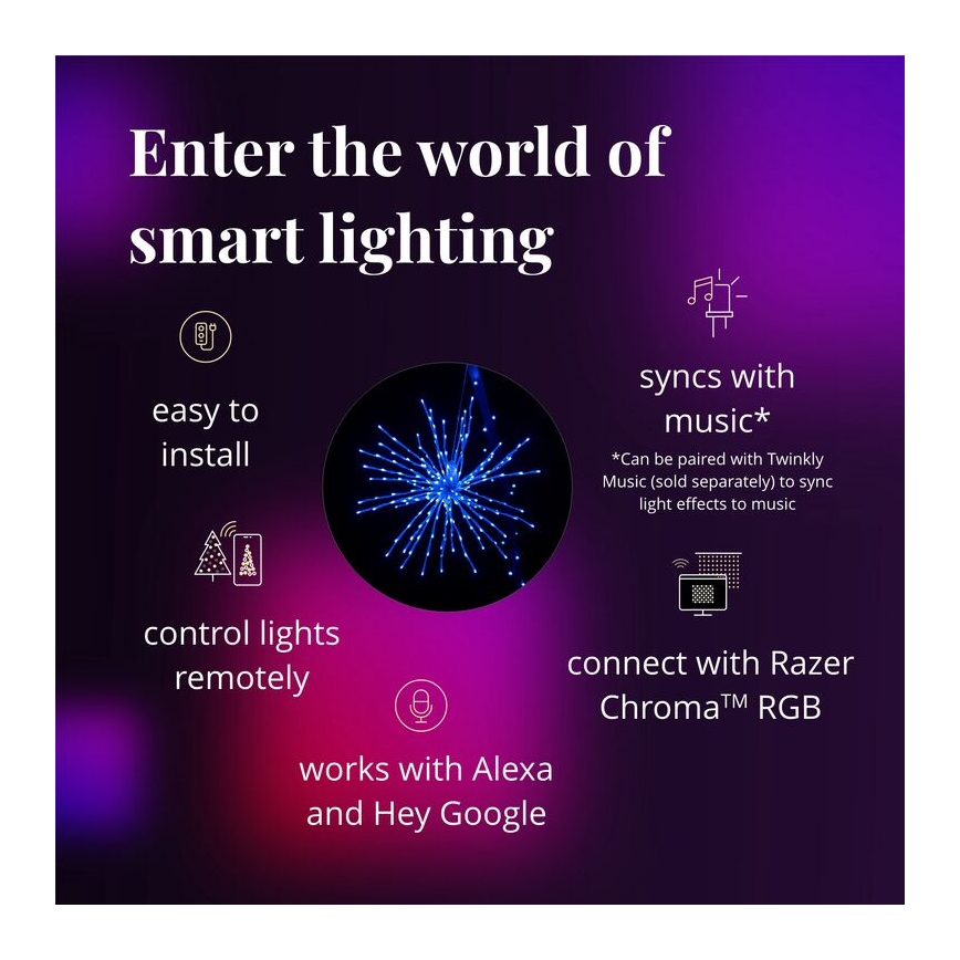 Twinkly TWB200STP-WEU - LED RGB Zunanja Božična zvezda SPRITZER 200xLED IP44 Wi-Fi