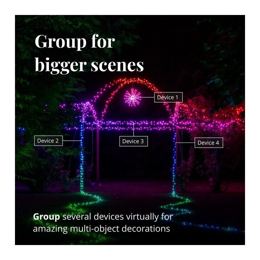 Twinkly TWB200STP-WEU - LED RGB Zunanja Božična zvezda SPRITZER 200xLED IP44 Wi-Fi
