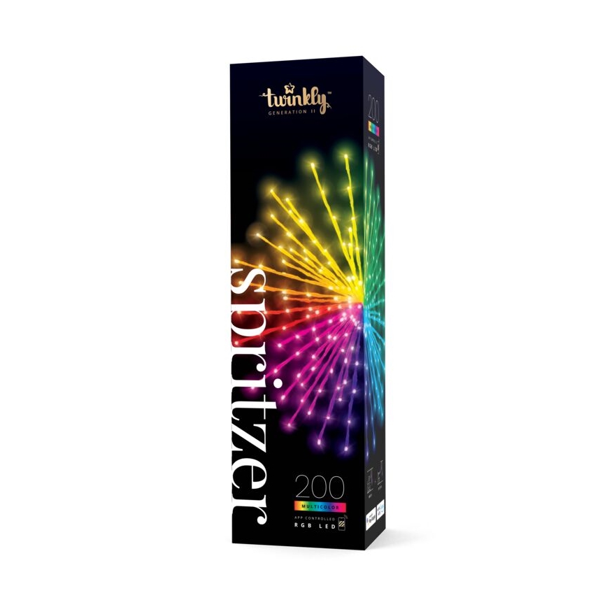 Twinkly TWB200STP-WEU - LED RGB Zunanja Božična zvezda SPRITZER 200xLED IP44 Wi-Fi