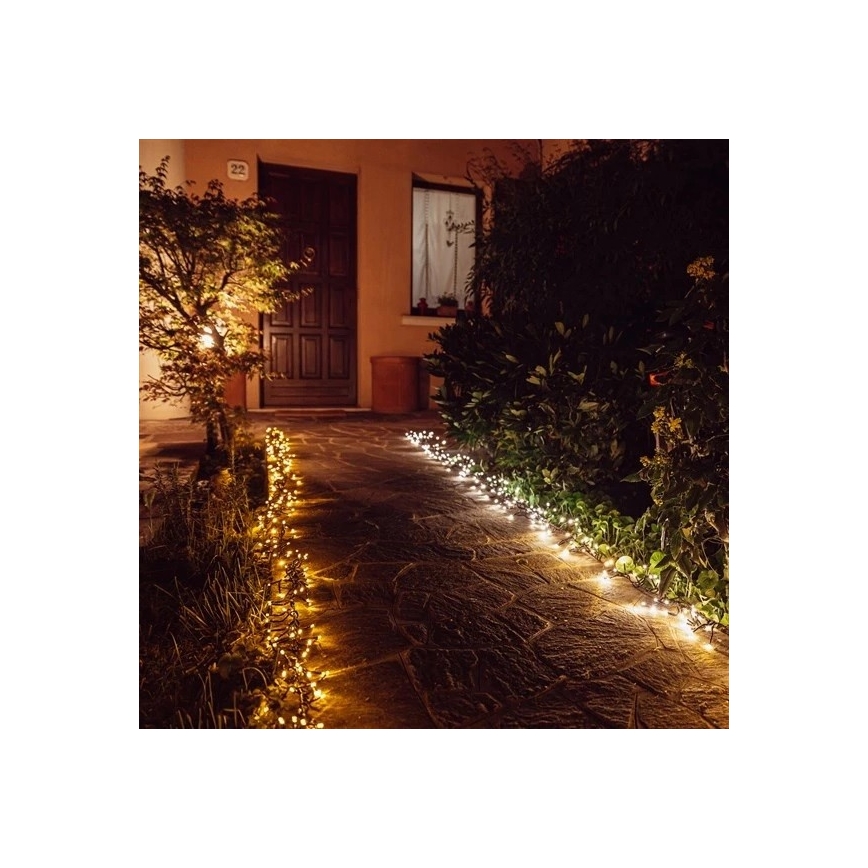 Twinkly - LED Zatemnitven zunanji božična veriga CLUSTER 400xLED 9,5m IP44 Wi-Fi