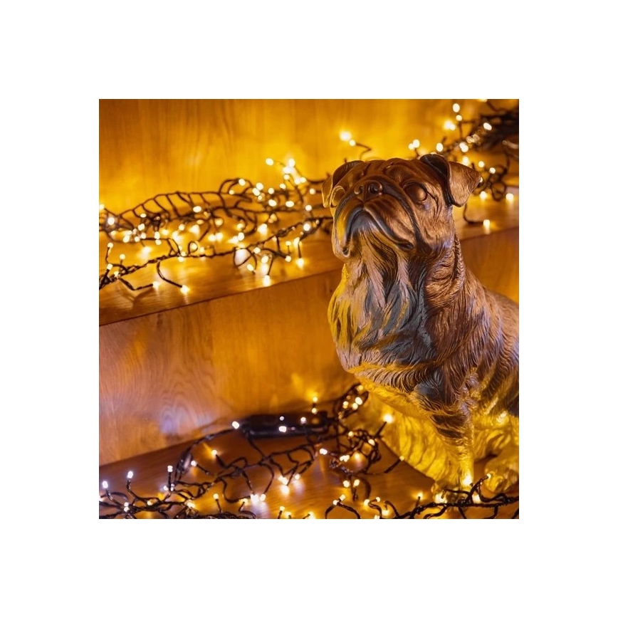 Twinkly - LED Zatemnitven zunanji božična veriga CLUSTER 400xLED 9,5m IP44 Wi-Fi