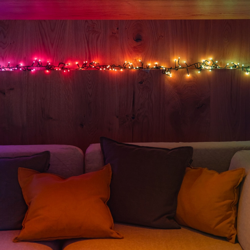 Twinkly - LED RGBW Zatemnitvena zunanja božična veriga CLUSTER 400xLED 9,5m IP44 Wi-Fi