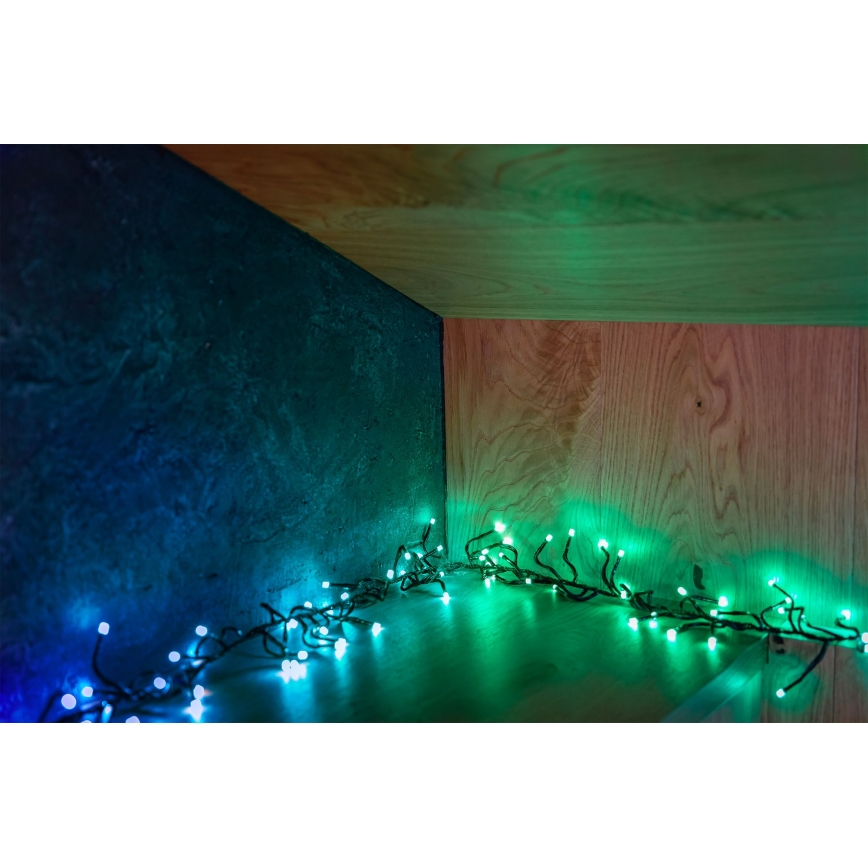 Twinkly - LED RGBW Zatemnitvena zunanja božična veriga CLUSTER 400xLED 9,5m IP44 Wi-Fi