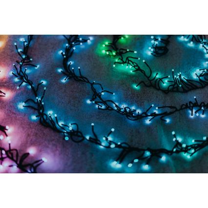 Twinkly - LED RGBW Zatemnitvena zunanja božična veriga CLUSTER 400xLED 9,5m IP44 Wi-Fi