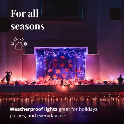 Twinkly - LED RGBW Zatemnitvena zunanja božična veriga CLUSTER 400xLED 9,5m IP44 Wi-Fi