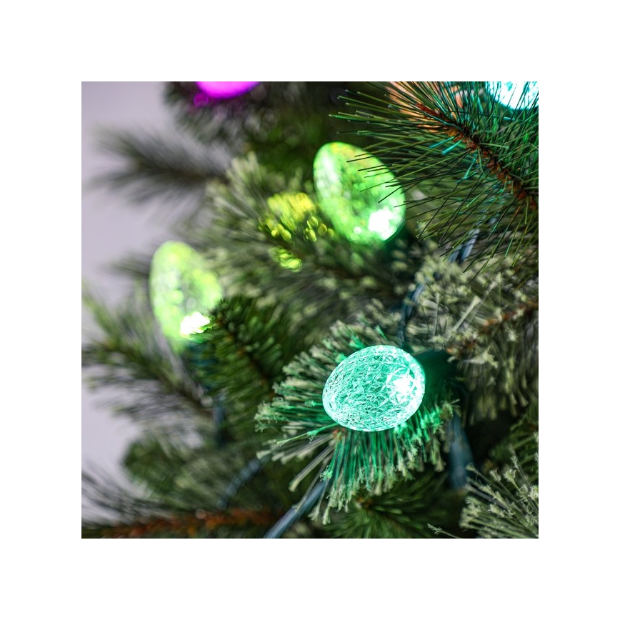 Twinkly - LED RGB Zatemnitvena zunanja božična veriga FACETED 40xLED 14,5 m IP44 Wi-Fi