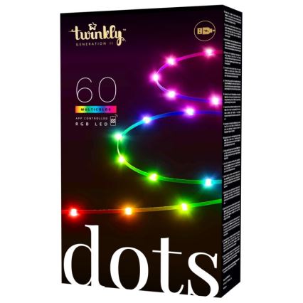 Twinkly - LED RGB Zatemnitveni trak DOTS 60xLED 3 m Wi-Fi USB