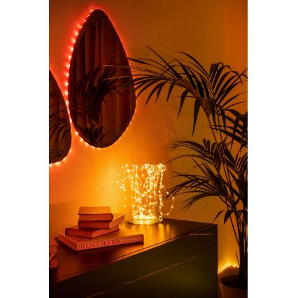 Twinkly - LED RGB zatemnljiv božični niz DOTS 60xLED 7 m USB Wi-Fi