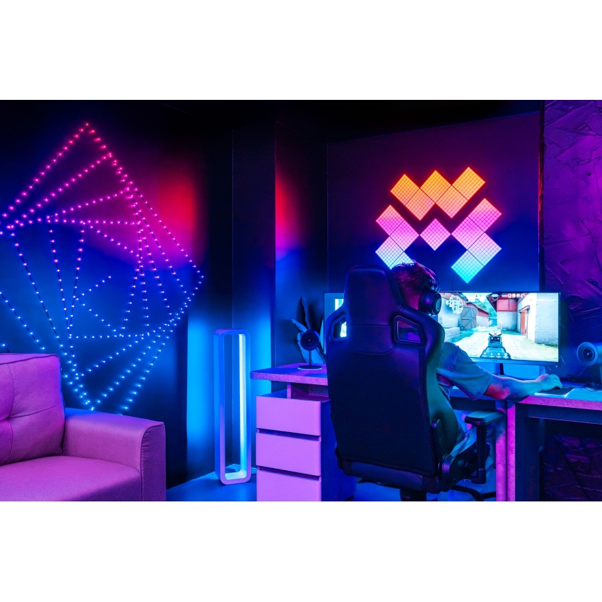 Twinkly - LED RGB z možnostjo zatemnitve, svetlobni niz DOTS 60xLED 7 m USB Wi-Fi